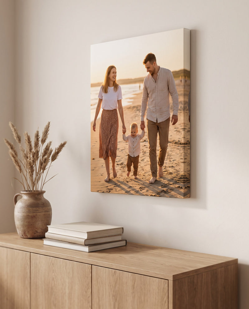 30x40 Kişiye Özel Kanvas Tablo – duvarda temsili kanvas görseli