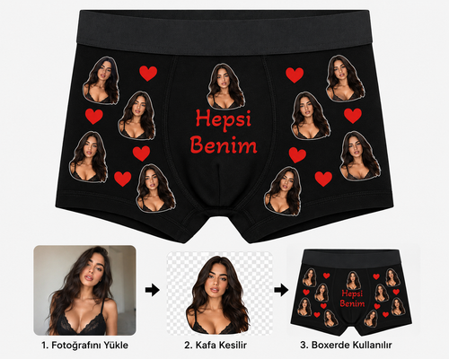 Kişiye Özel Erkek Boxer Tasarla