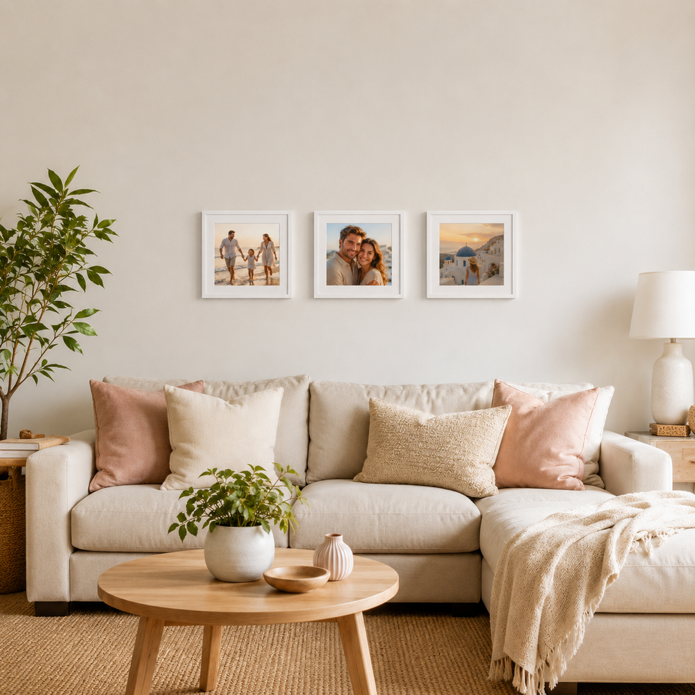 30x30 Kişiye Özel Yapışan Çerçeve – 3'lü Set