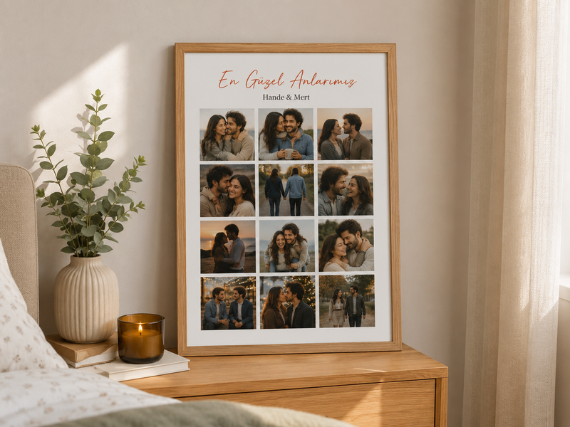 12 Fotoğraflı 30x40 Kişiye Özel Çerçeve