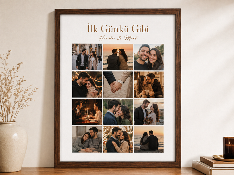12 Fotoğraflı 30x40 Kişiye Özel Çerçeve