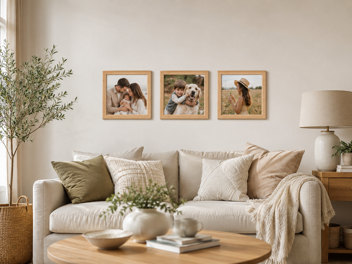 30x30 Kişiye Özel Yapışan Çerçeve – 3'lü Set