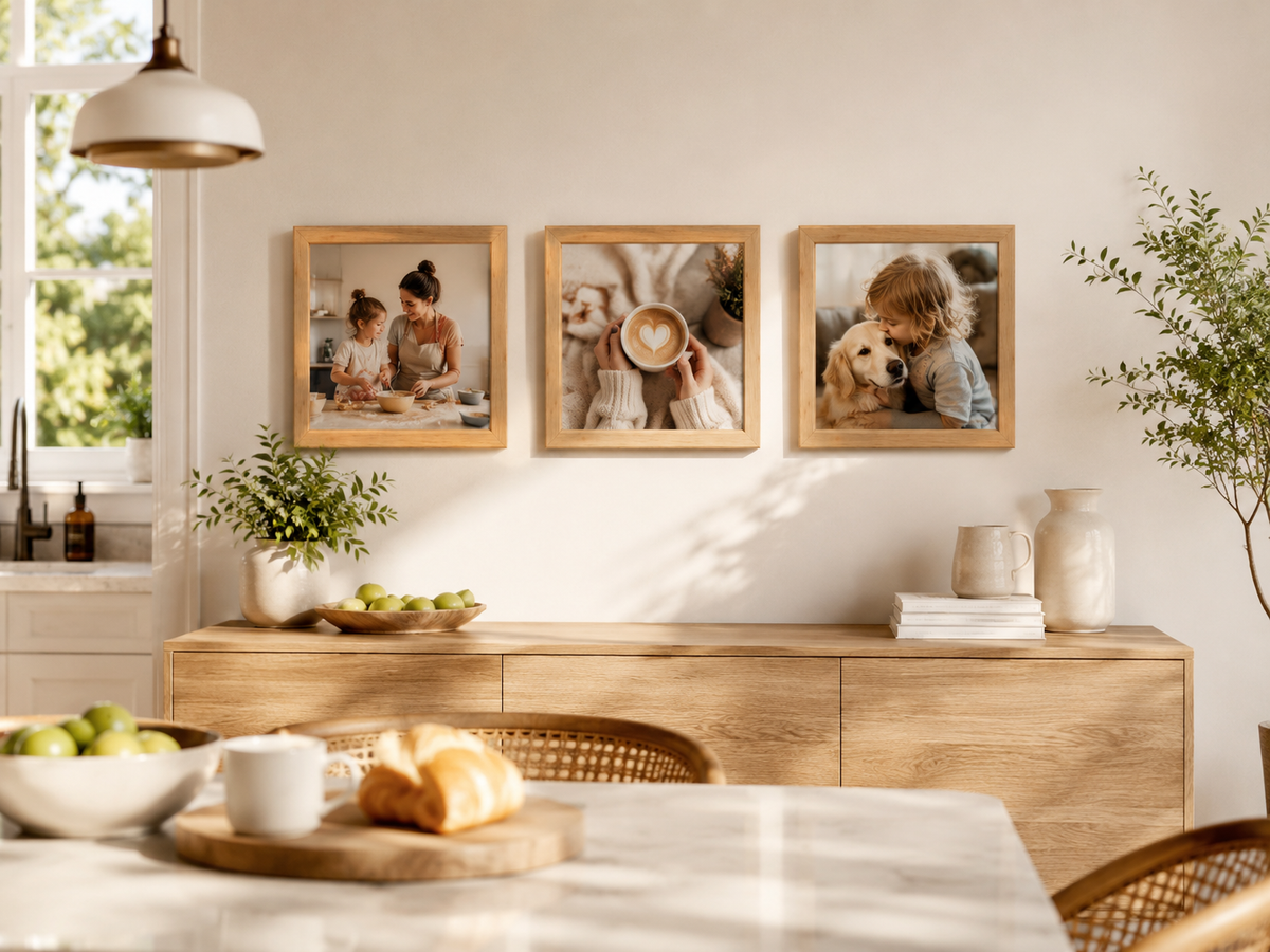 30x30 Kişiye Özel Yapışan Çerçeve – 3'lü Set