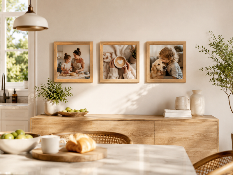 30x30 Kişiye Özel Yapışan Çerçeve – 3'lü Set