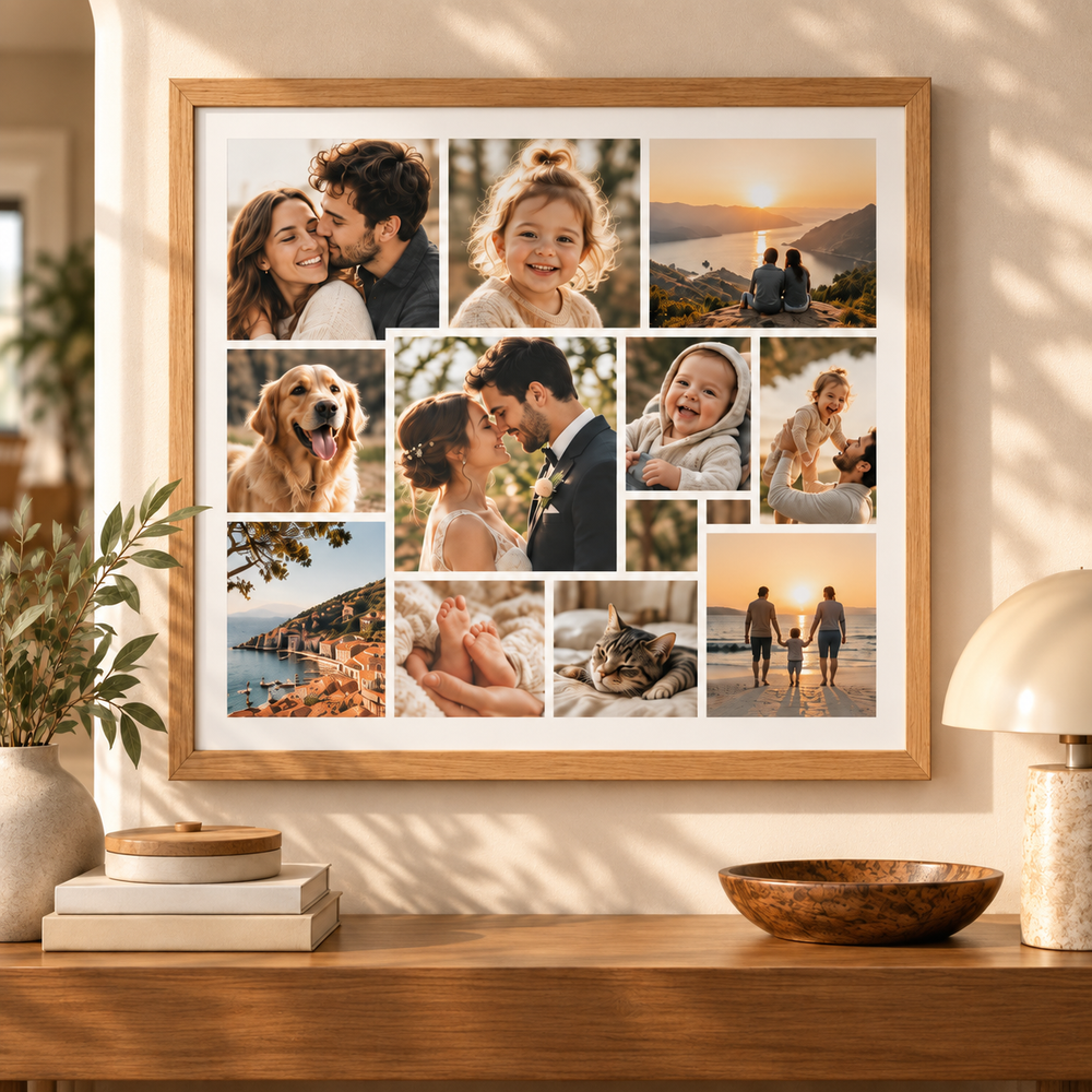 12 Fotoğraflı 30x40 Kişiye Özel Çerçeve