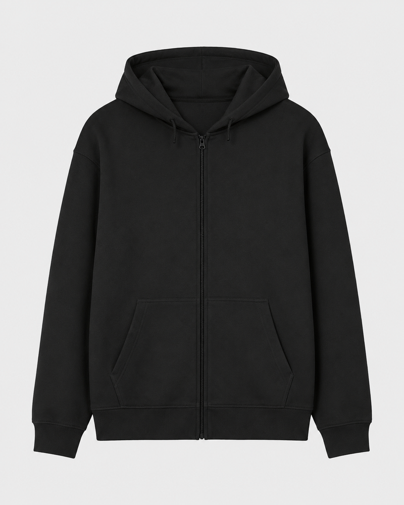 Kişiye Özel Fermuarlı Kapüşonlu Sweatshirt Tasarla