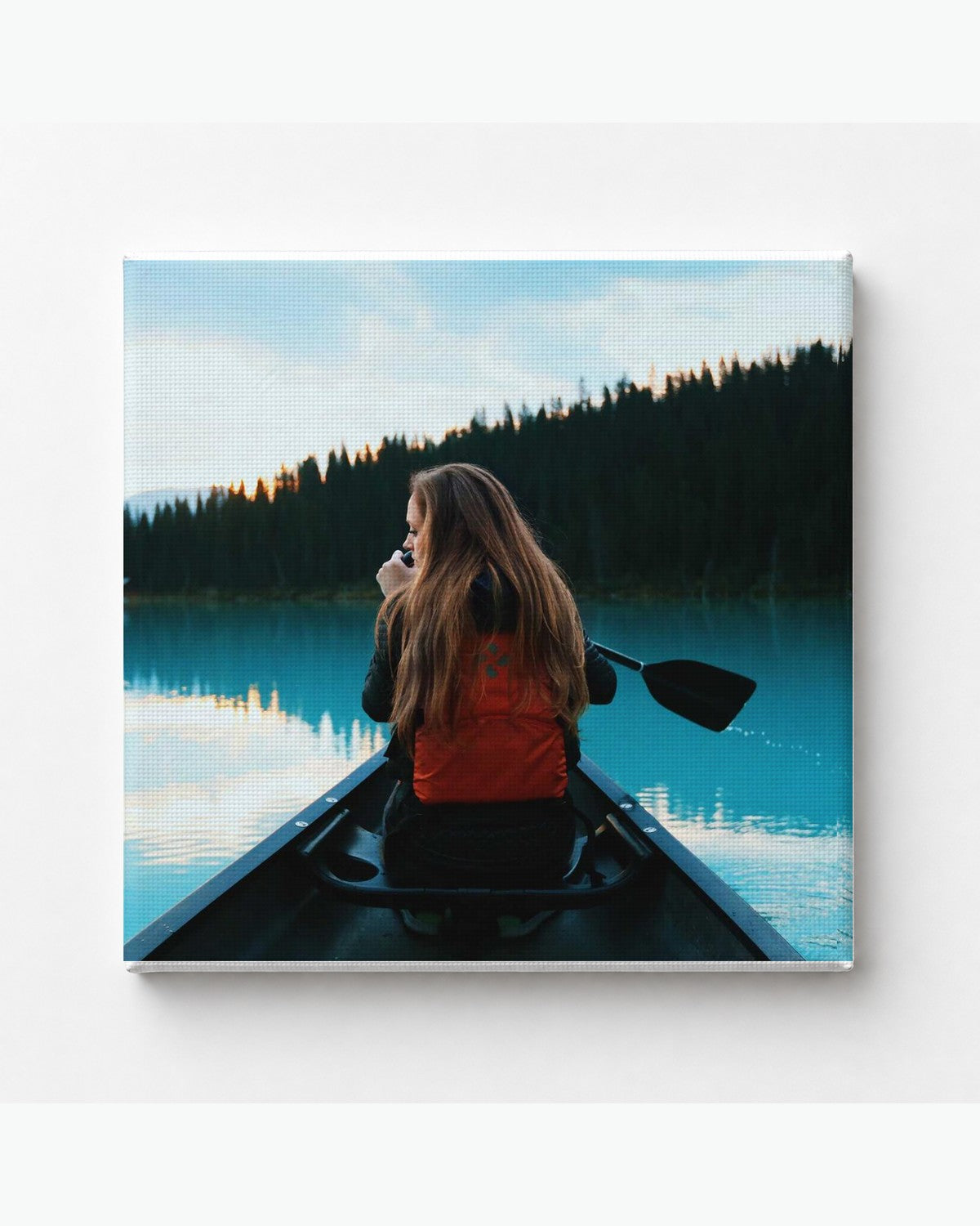 40x40 Kişiye Özel Kanvas Tablo duvarda