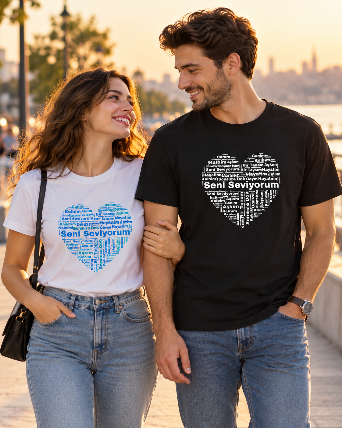 Kişiye Özel Kelime Bulutu Oversize Tişört Tasarla