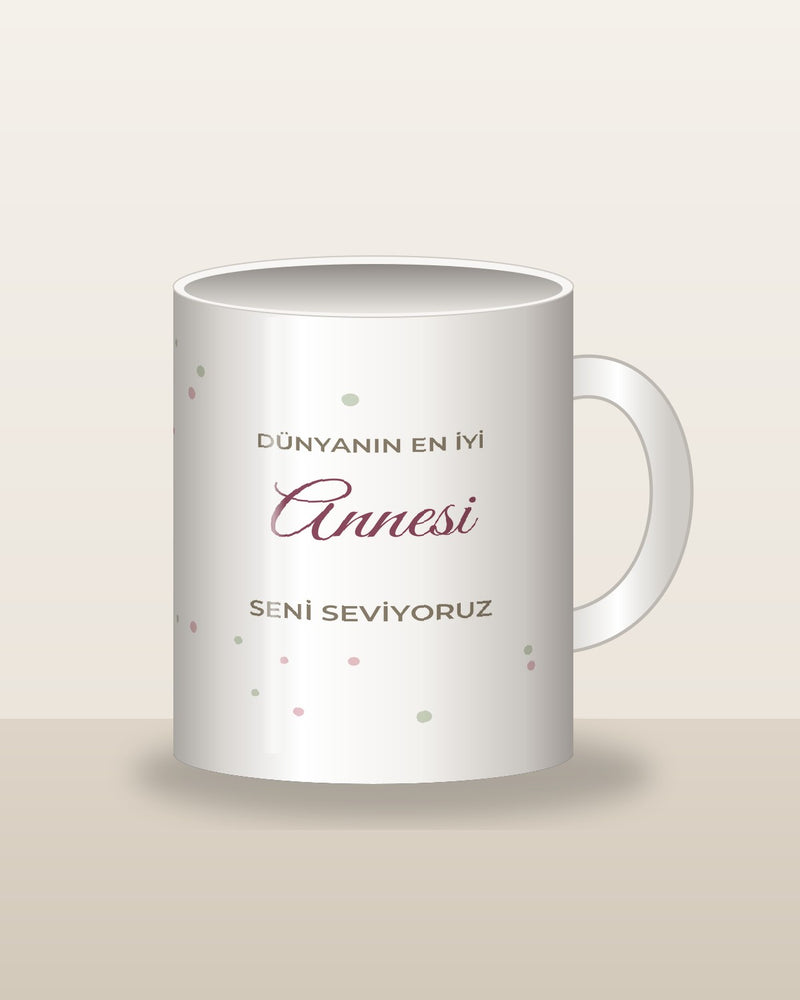 En İyi Anne 9 Fotoğraflı Kupa ön görünüm