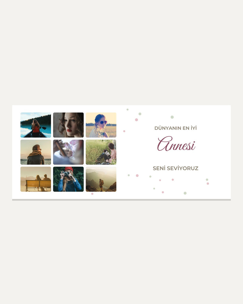 En İyi Anne 9 Fotoğraflı Kupa kupa çevresi tasarım önizlemesi