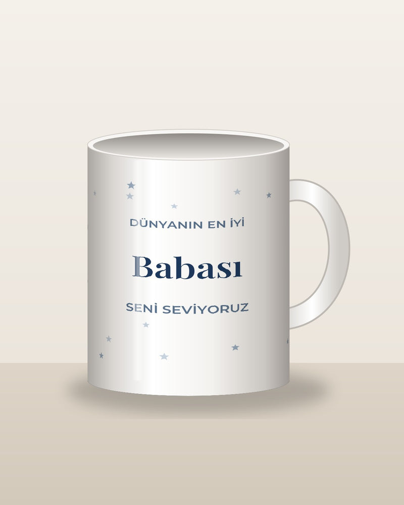 En İyi Baba 9 Fotoğraflı Kupa ön görünüm