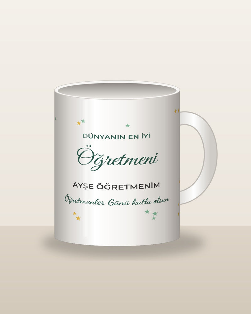 Öğretmene Hediye 5 Fotoğraflı Kupa ön görünüm